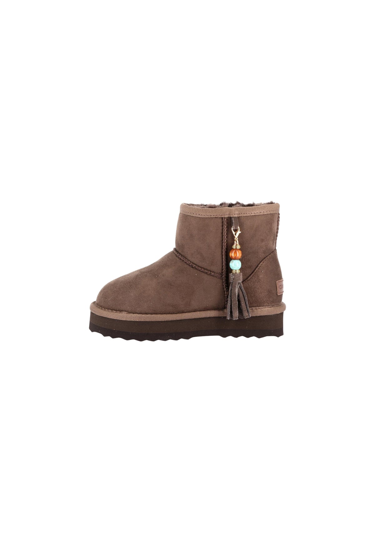 Stivaletto con pelliccia GRUNLAND JR CODI PO0058-I4 MARRONE bambina/ragazza