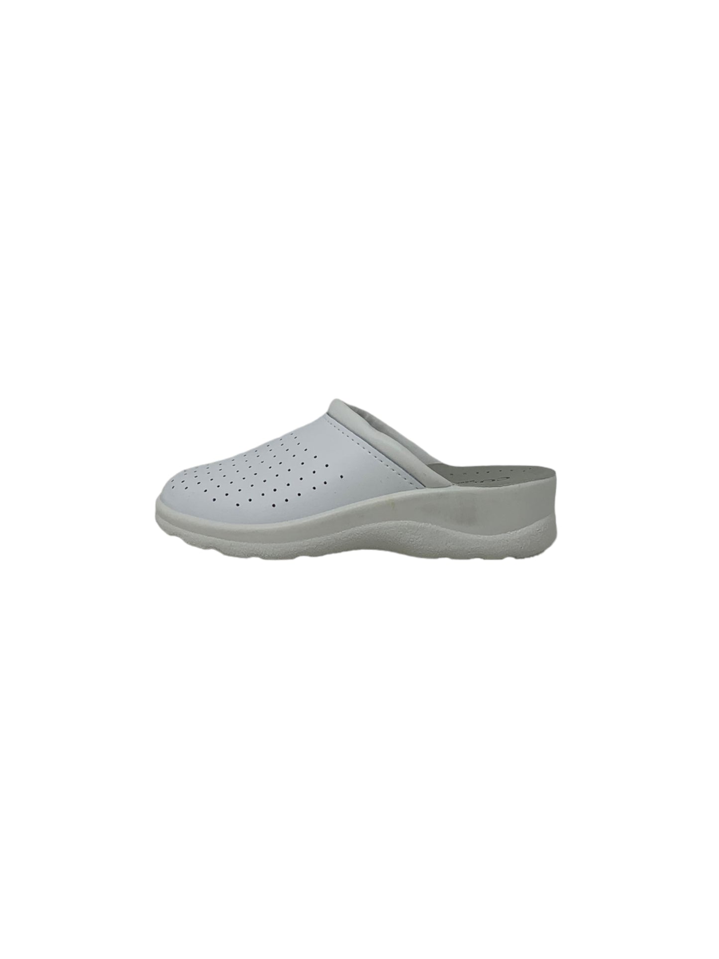 Ciabatta sanitaria chiusa bianca WM Made in Italy donna