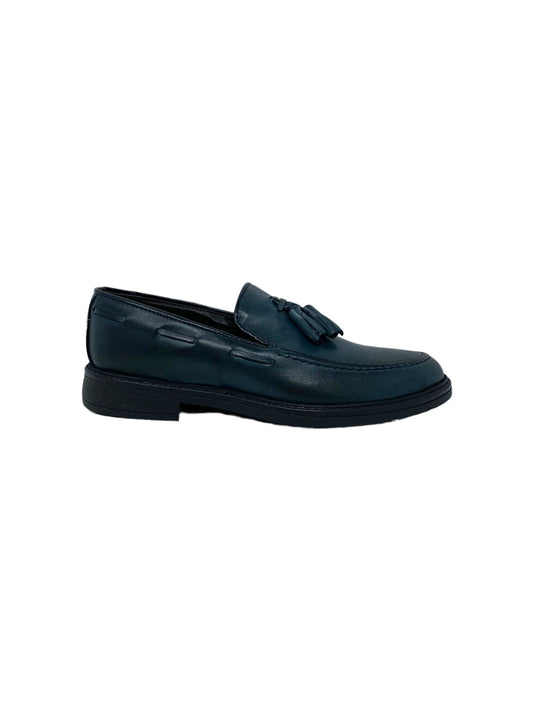 Mocassino BKS 0489 PELLE BLU uomo