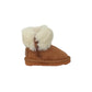Stivaletto con pelliccia GRUNLAND JR CROY PP0199-I4 CUOIO bambina