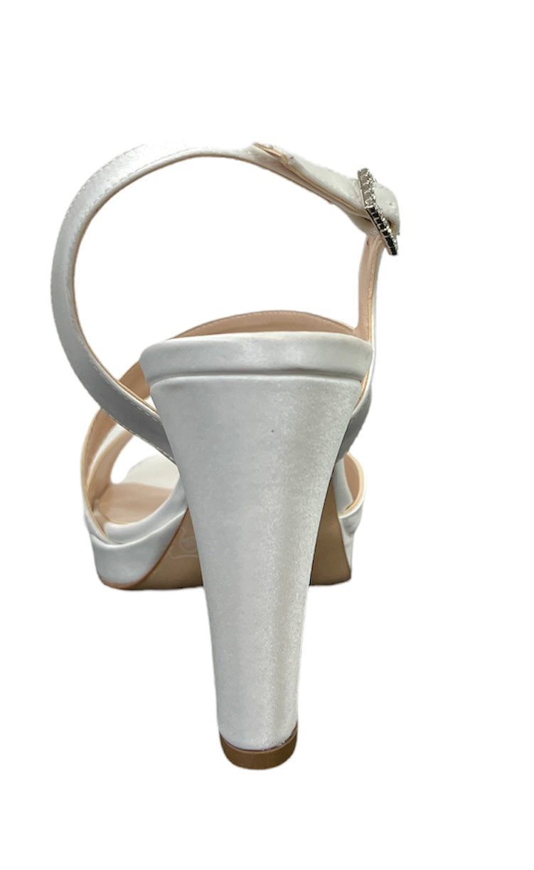 Sandalo col tacco Danira RACHELE RASO PANNA Sposa donna