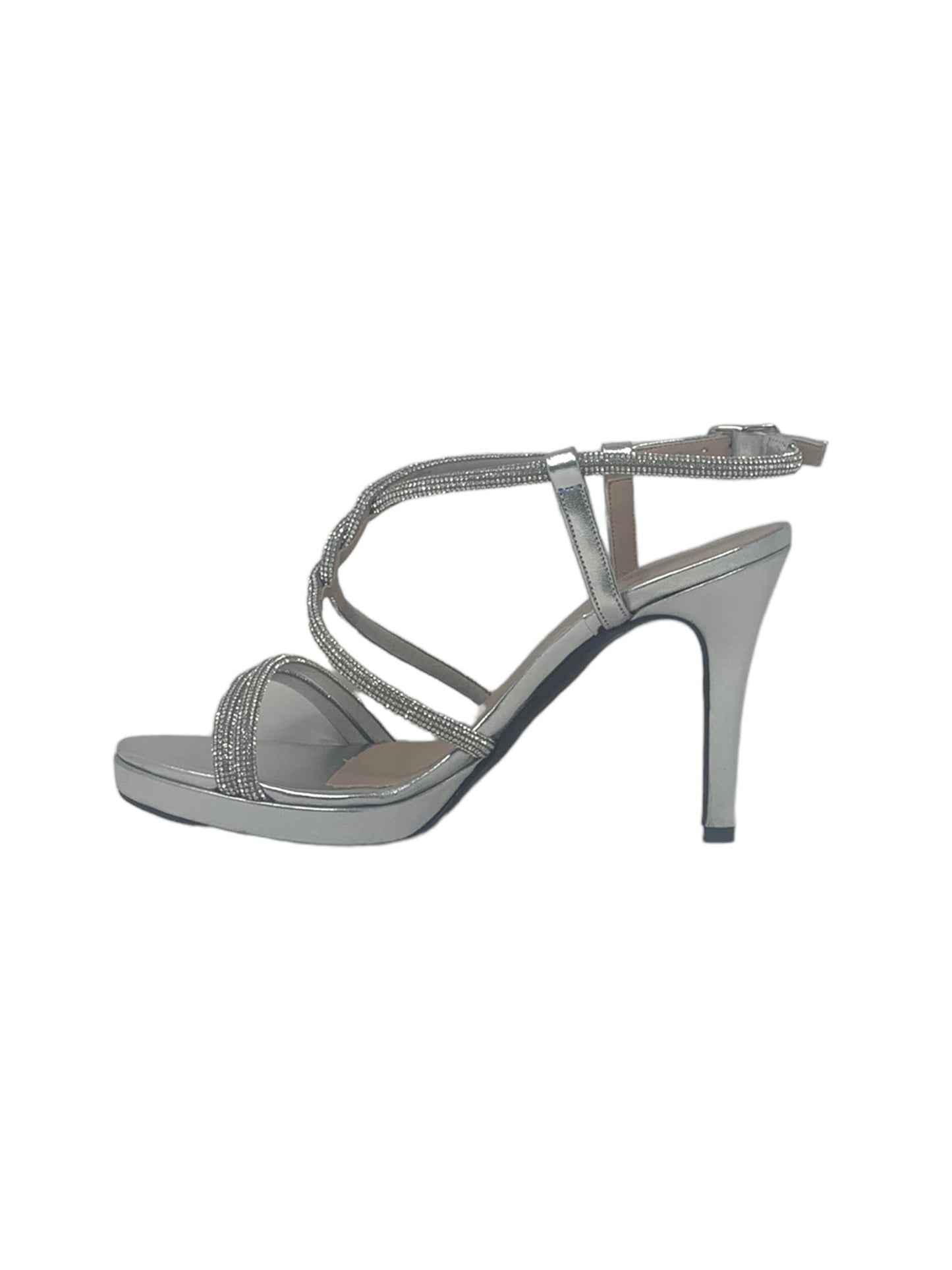 Sandalo col tacco JOEL A7569 LIZ LAME ARGENTO donna