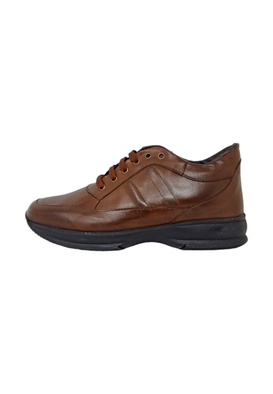 Italia Leone sneakers pelle testa di moro 7002 uomo
