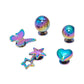 Jibbitz charms Iridescent meta 10017494 5 Pack