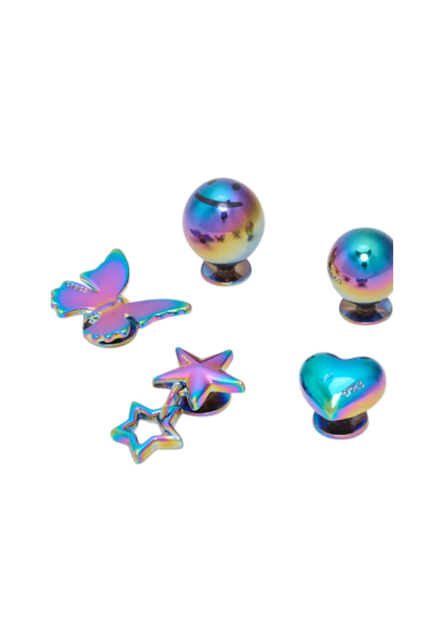 Jibbitz charms Iridescent meta 10017494 5 Pack