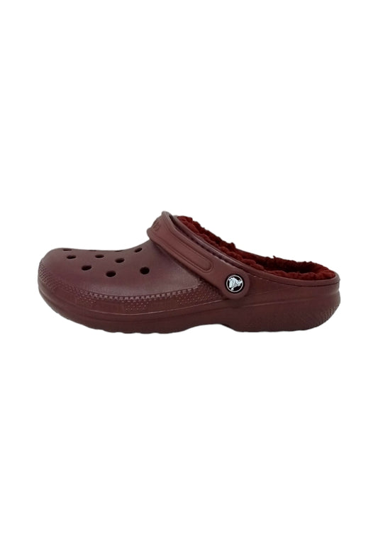 Classico  CROCS con pelliccia 203591-6WD DARK CHERRY UNISEX