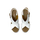 Sandali con tacco REPO 57274-E5 BIANCO BEIGE donna