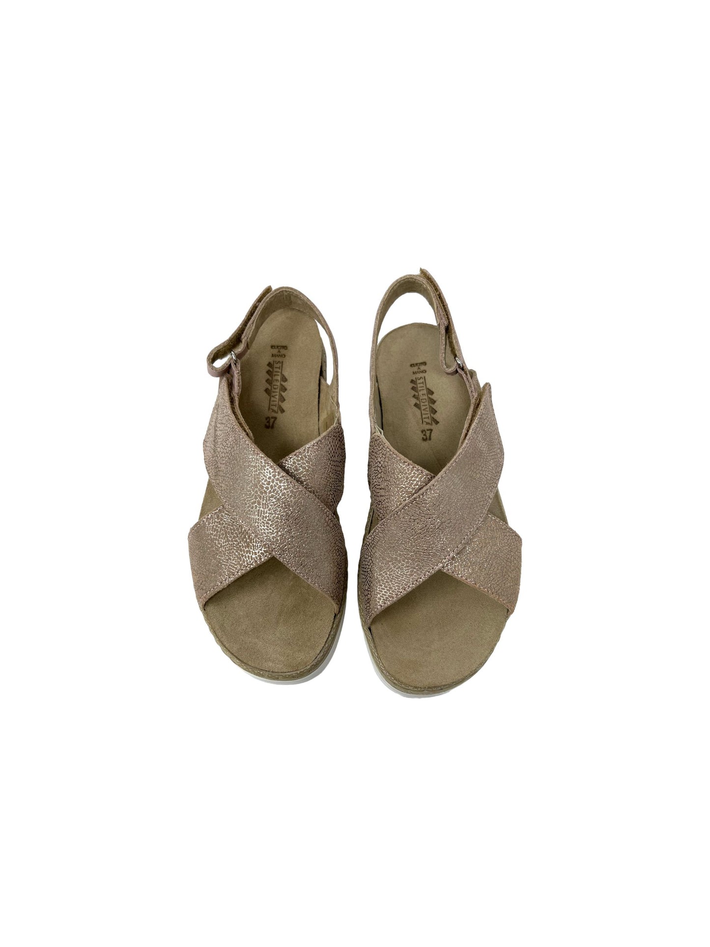 SANDALO LINEA COMODA STILE DI VITA 8233 ROS plantare estraibile donna