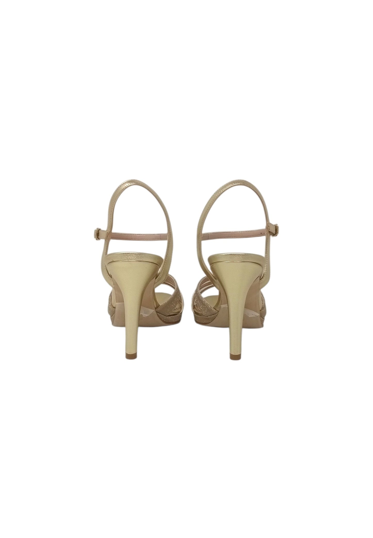 Italia Leone Sandali con tacco A8032 liz platino Donna