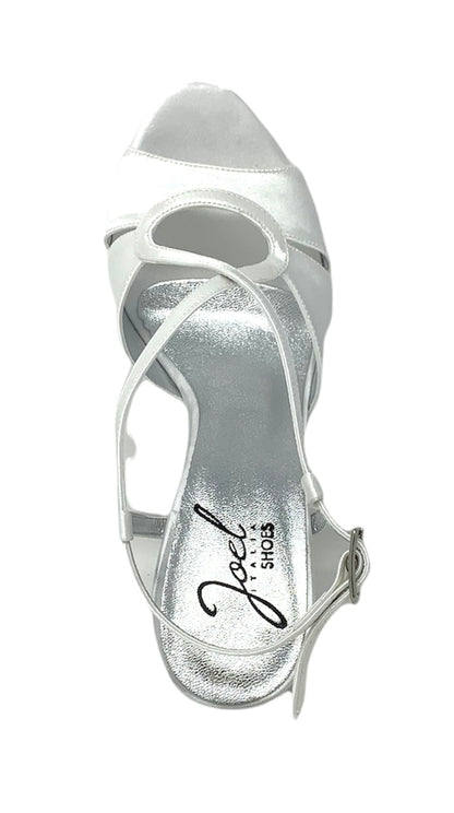 Sandalo col tacco JOEL A540 RASO MORELLI AVORIO SPOSA