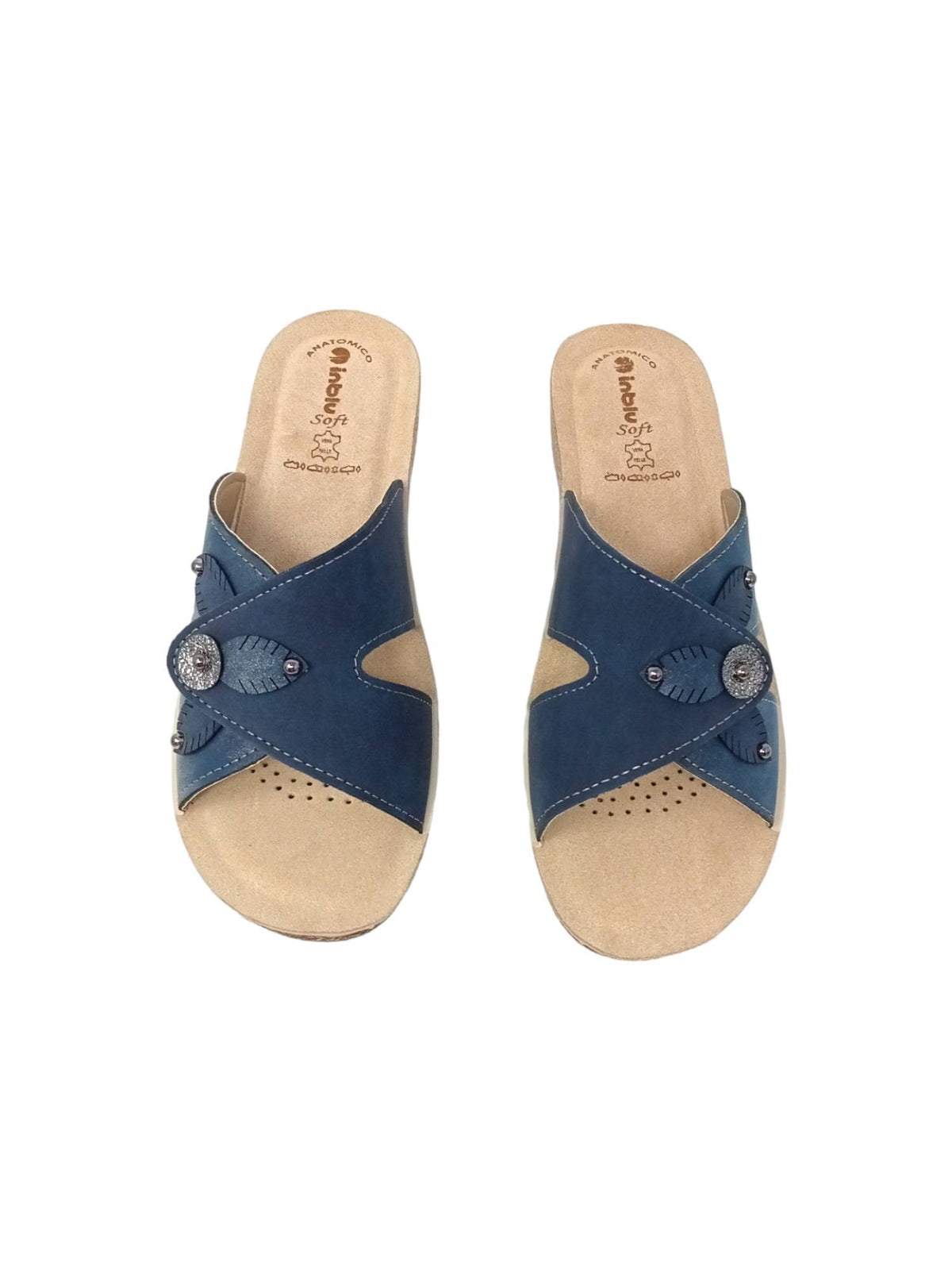 Ciabatta INBLU GL000054 BLU donna