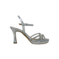 Italia Leone Sandali con tacco A7982 liz argento Donna