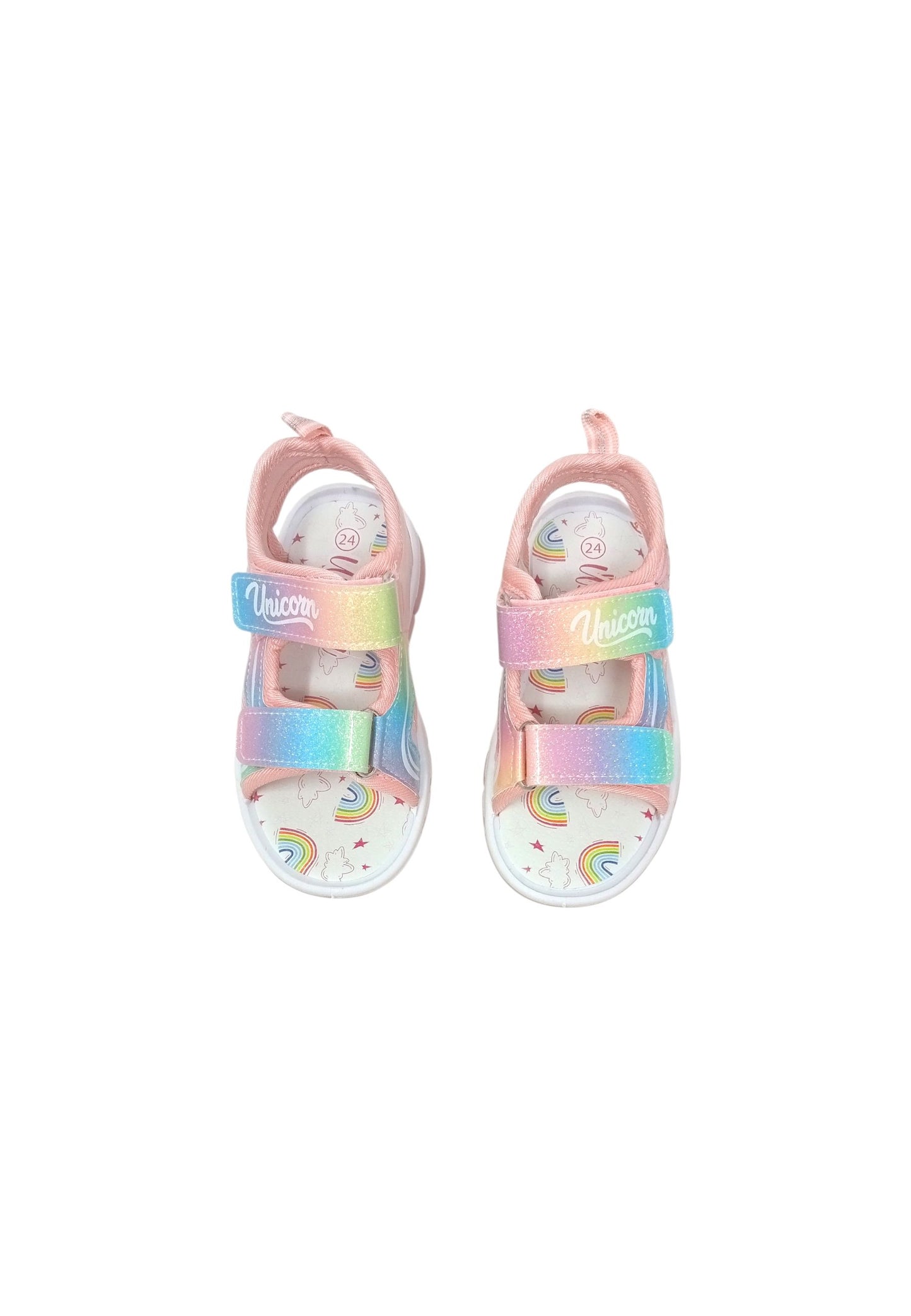 Sandali luminosi Silver Unicorno S8010214S PINK Bambina