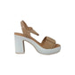 Sandalo con tacco FASCINO DONNA 73215-E3 BEIGE donna