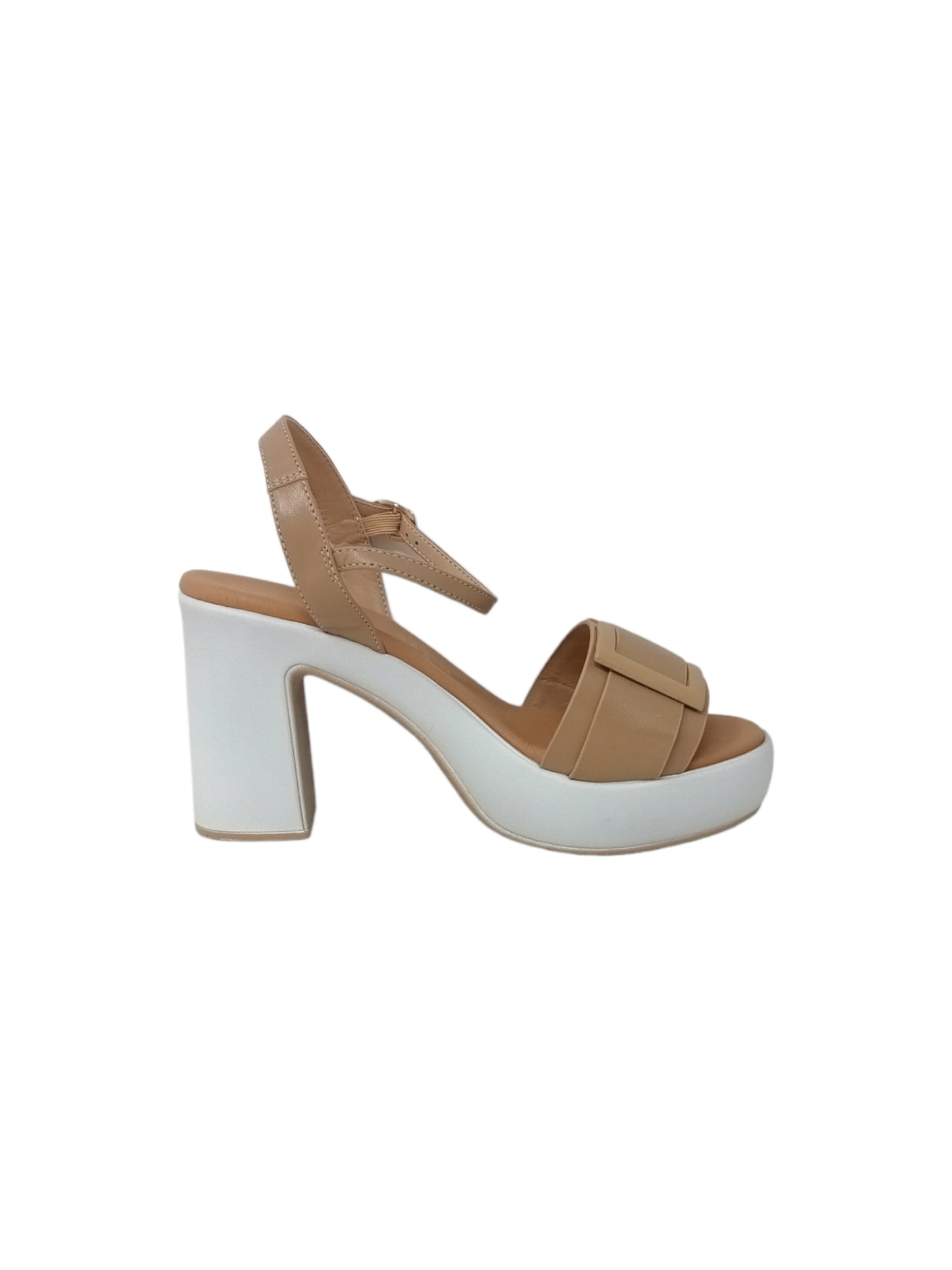 Sandalo con tacco FASCINO DONNA 73215-E3 BEIGE donna