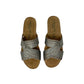 Ciabatta con zeppa GRUNLAND ERSI CB0820-70 ANTRACITE Donna