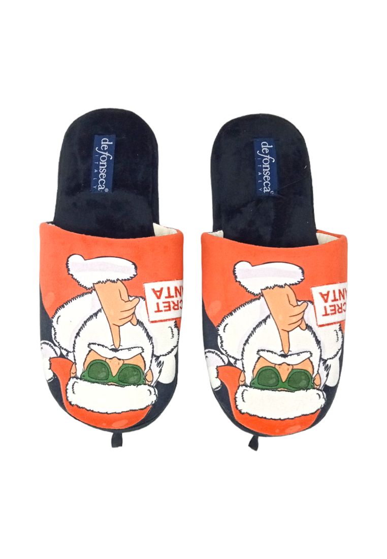 Pantofola DE FONSECA DE.ROMA M926 ROSSO/NERO uomo