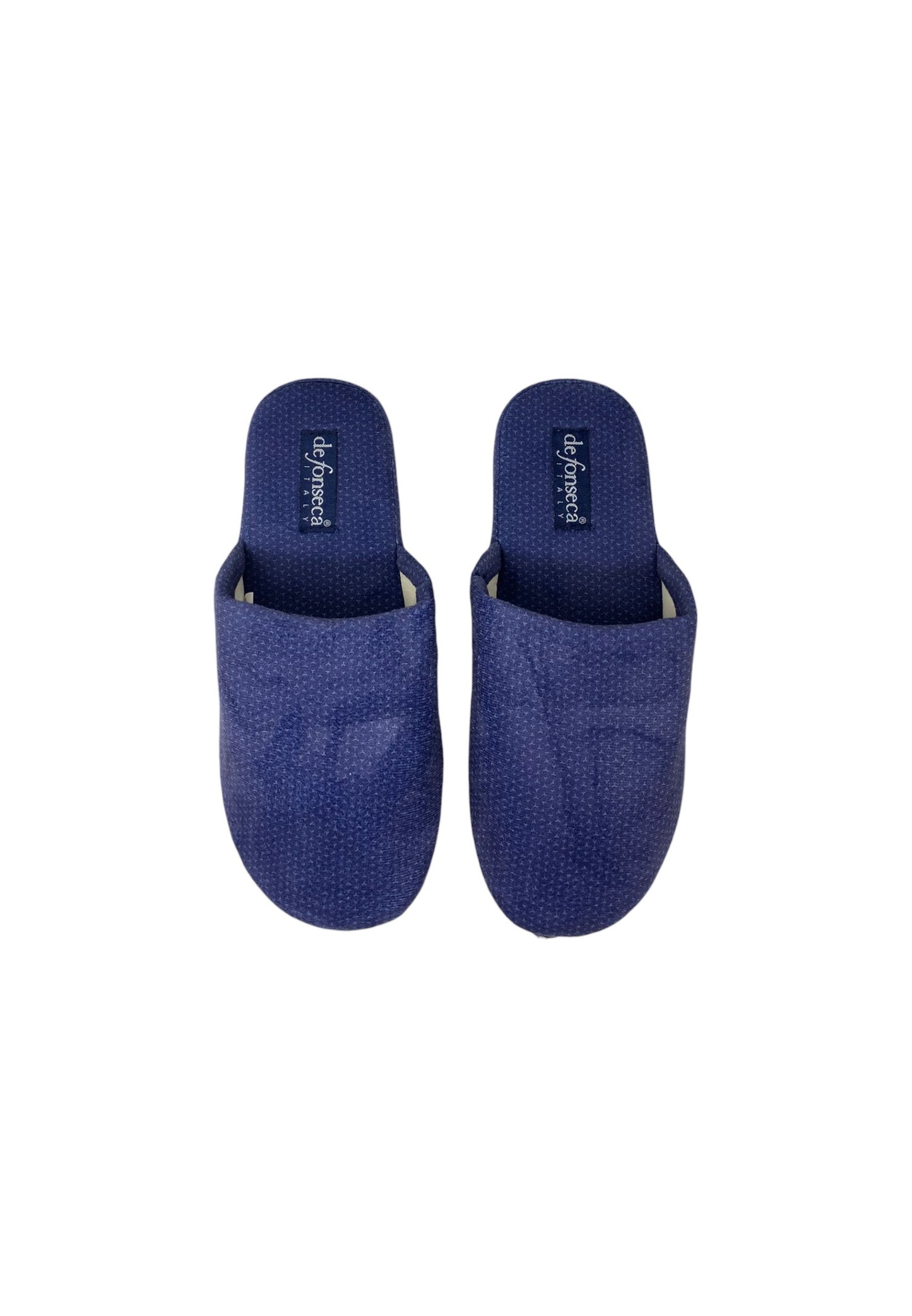 Pantofola  DE FONSECA DE.ROMA MB01 BLU FANTASIA  uomo