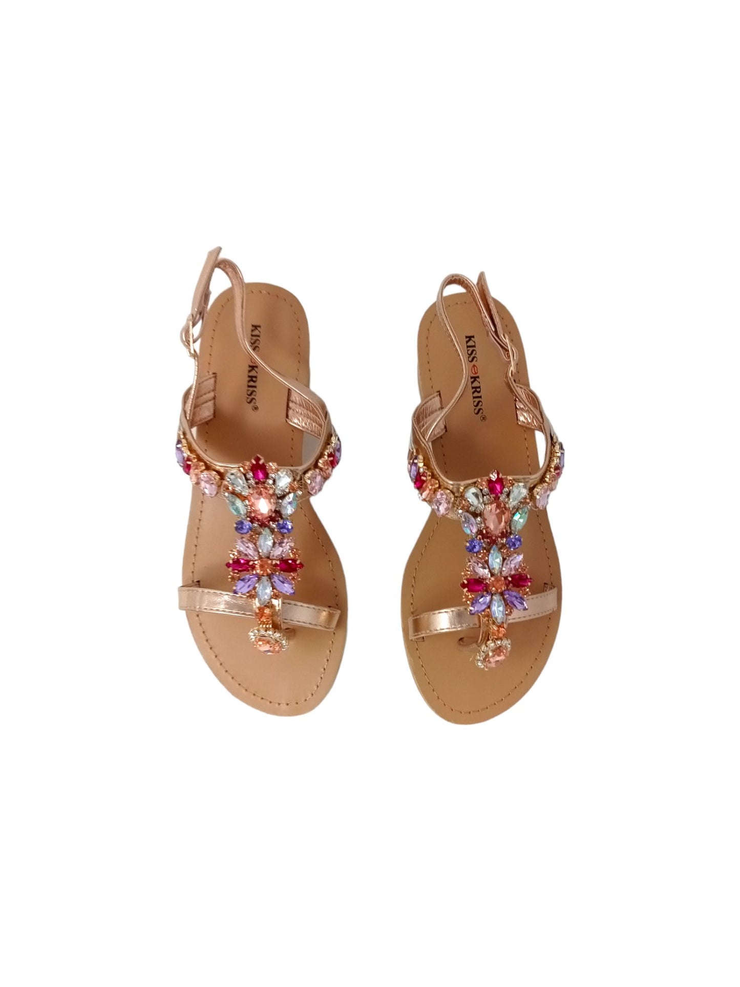 Sandalo Gioiello KISS KRISS X930 MULTICOLOR.NUDE donna