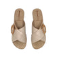 Ciabatta con zeppa INBLU GO000012 SABBIA  donna