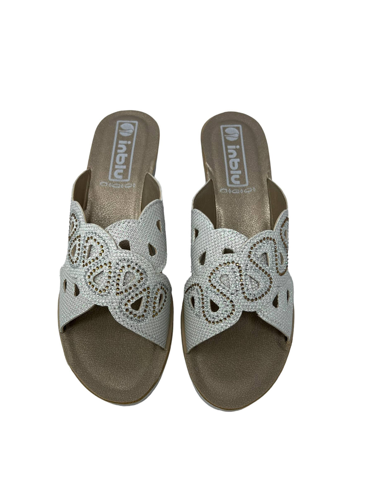 Ciabatta INBLU AS000032 BIANCO donna