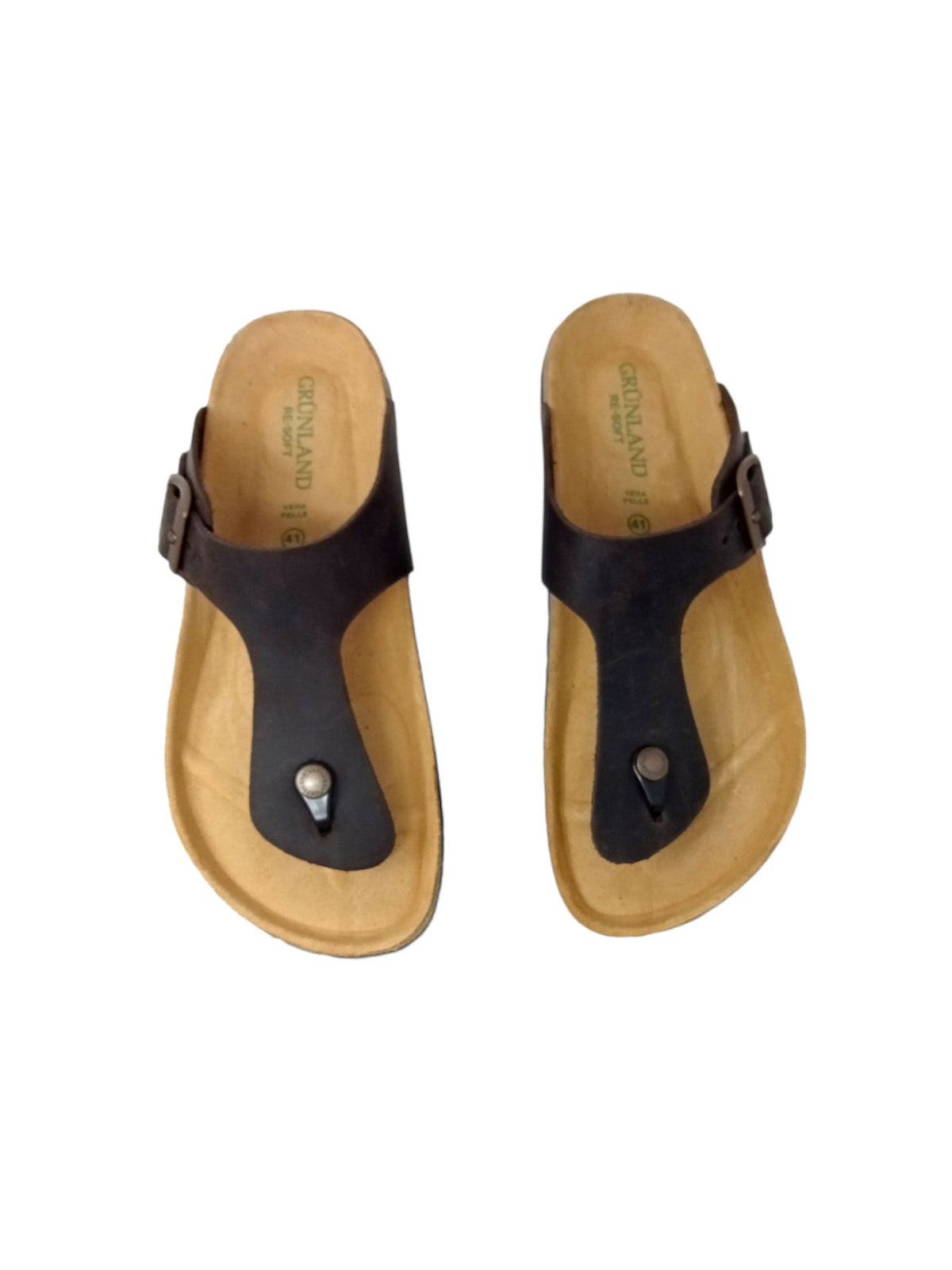 Ciabatta infradito GRUNLAND BOBO CC1637-40 MOGANO Uomo