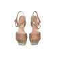 Sandalo con tacco VERNISSAGE E5QR62C5 LAMY PLATINO donna