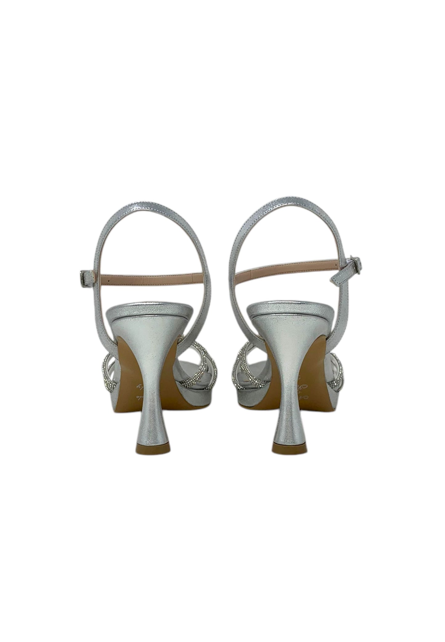 Italia Leone Sandali con tacco A7982 liz argento Donna