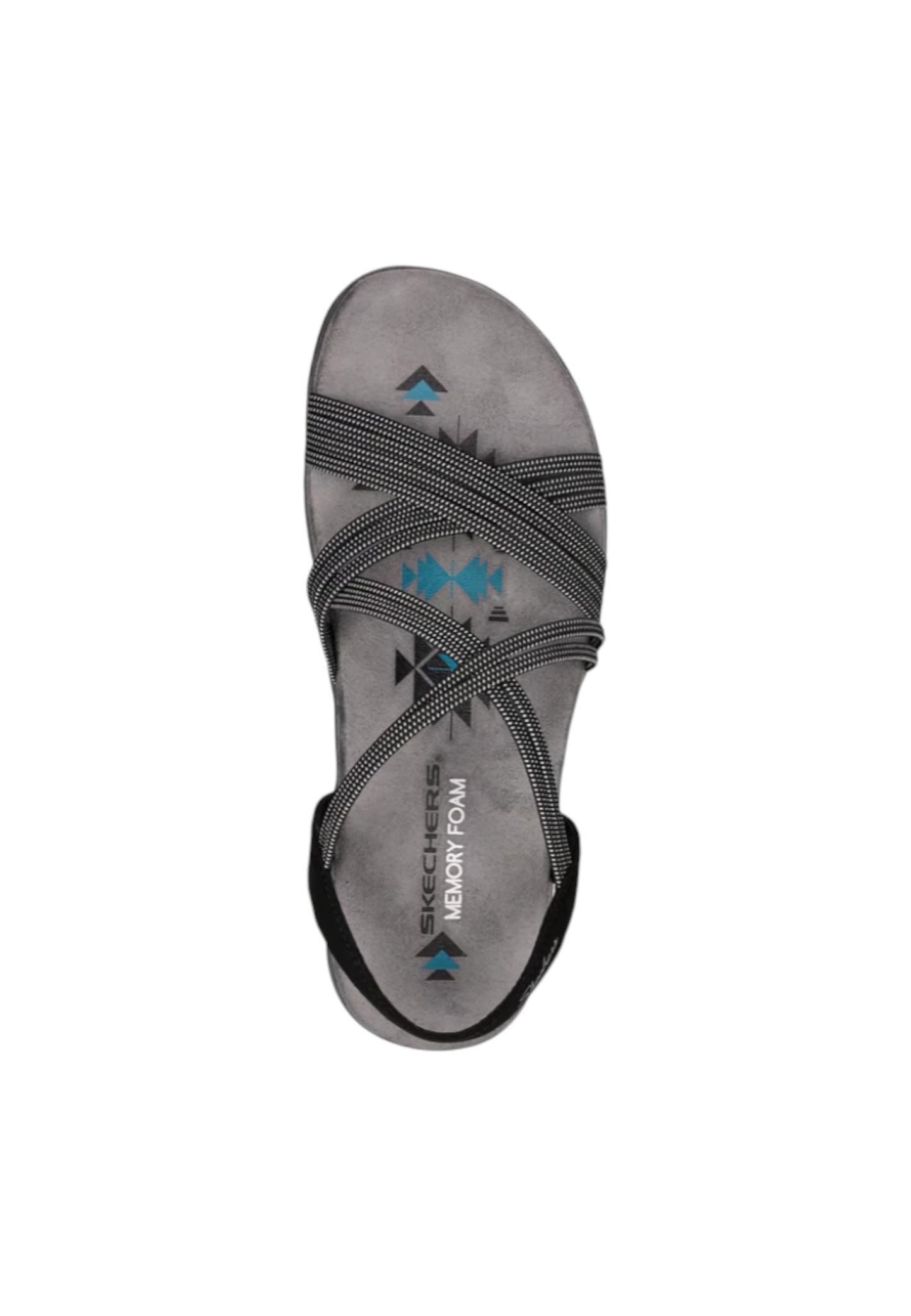 Sandali SKECHERS Reggae slim - TURN IT UP 163117/BLK Donna