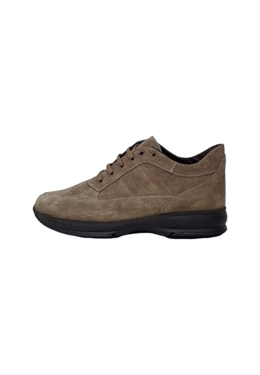 Italia Leone Sneaker taupe camoscio 7002 uomo