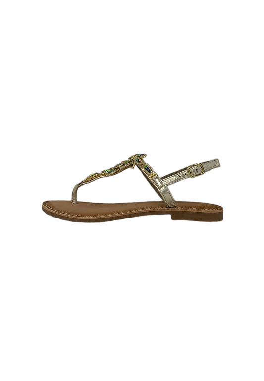 Sandali infradito BOTTEGA ARTIGIANA 9832 pelle gold donna