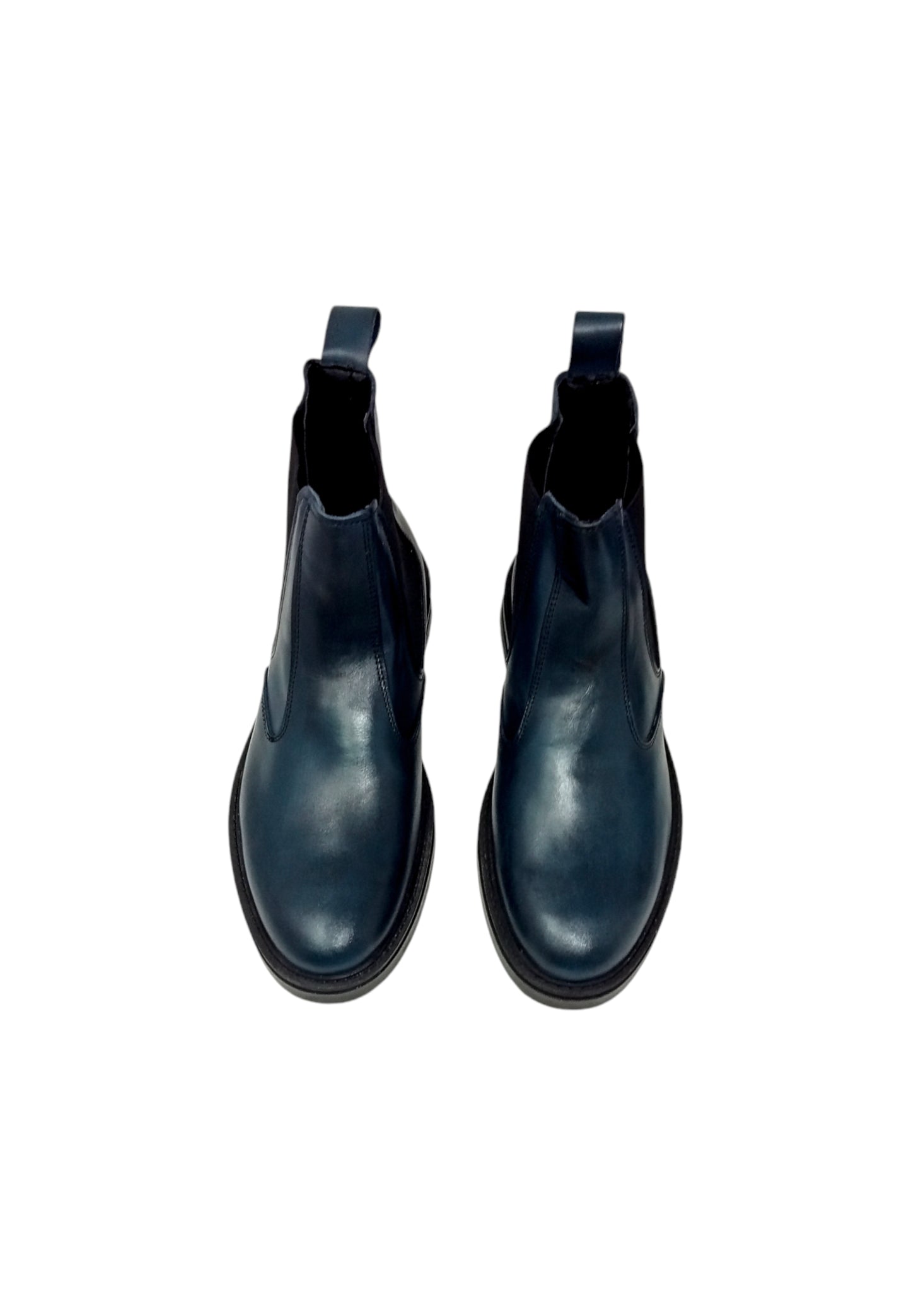 Italia Leone Stivaletto chelsea 0870 pelle blu uomo