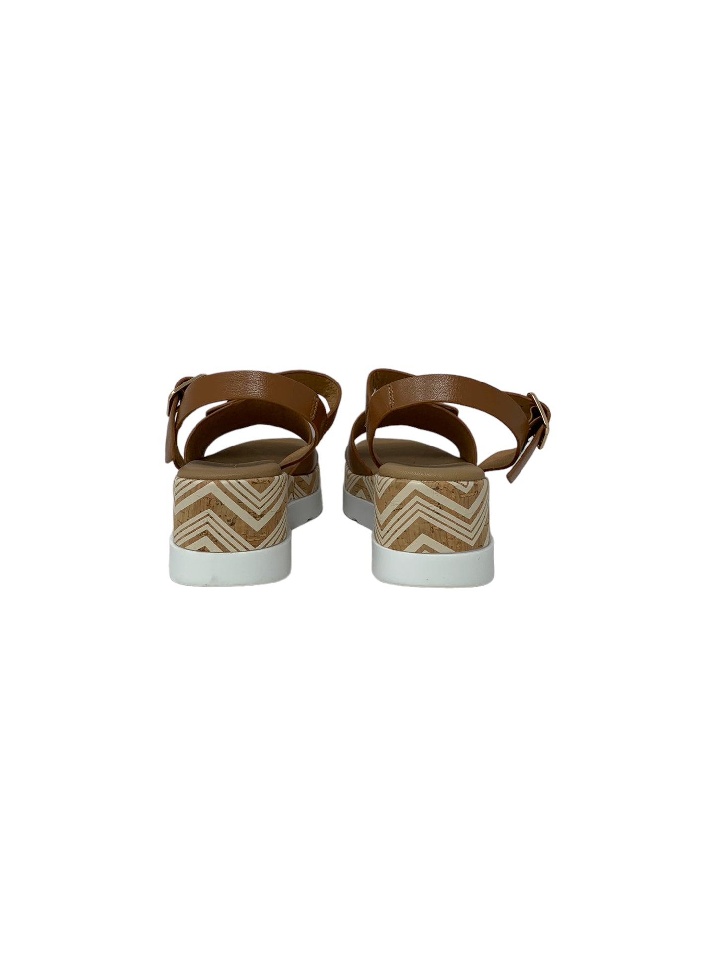 Sandalo con zeppa FASCINO DONNA 50259-E3 CUOIO donna