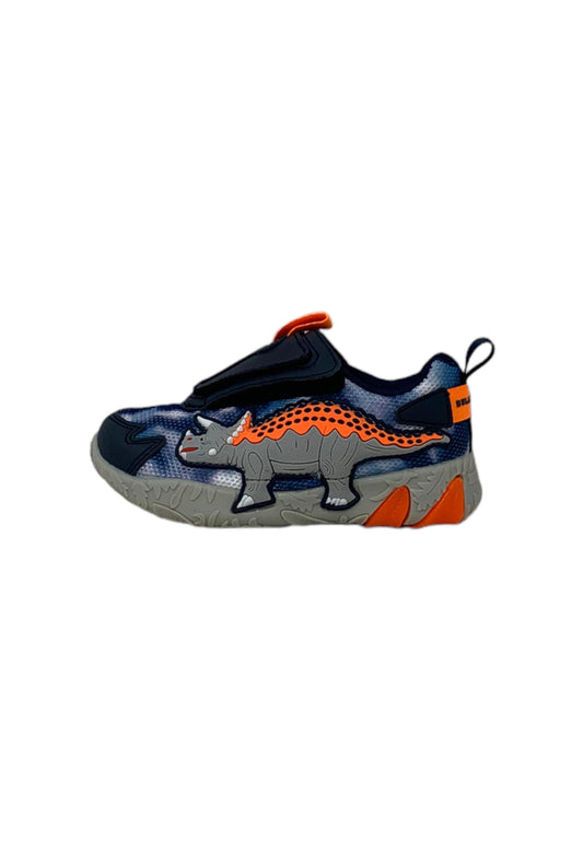 Sneakers luminose BULL BOYS Triceratopo DNAL4552 BLU FANTASIA Bambino