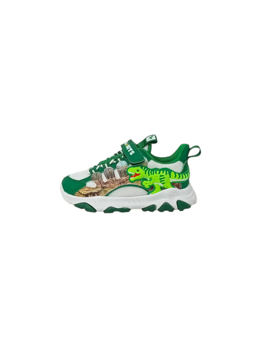 Sneakers luminose BULL BOYS T-REX DNAR5010 Bianco/verde Bambino