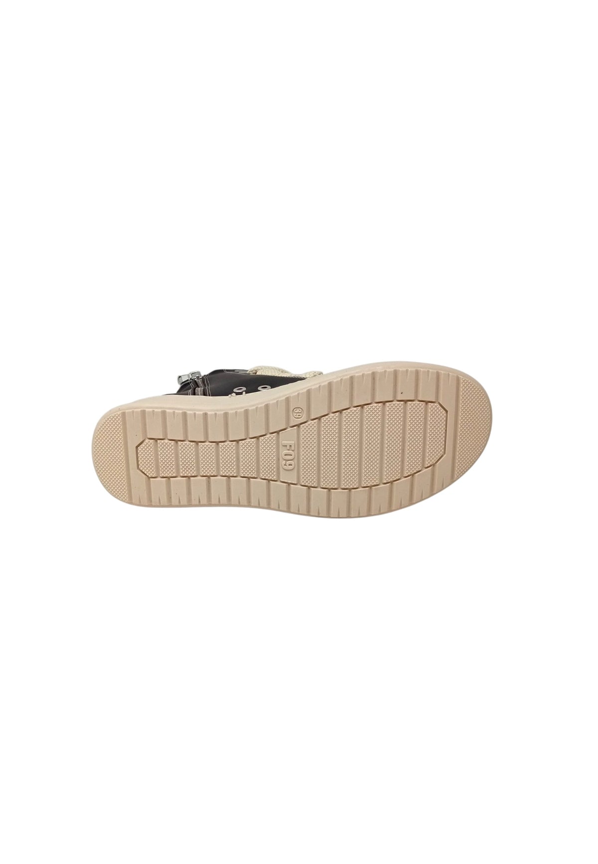 Sneakers F09 Miriam Occhiello corda nero/beige unisex