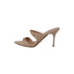 Italia Leone Sandali con tacco F32 vernice nude 10360 Donna