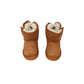 Stivaletto con pelliccia GRUNLAND JR CROY PP0362-I4 CUOIO bambina