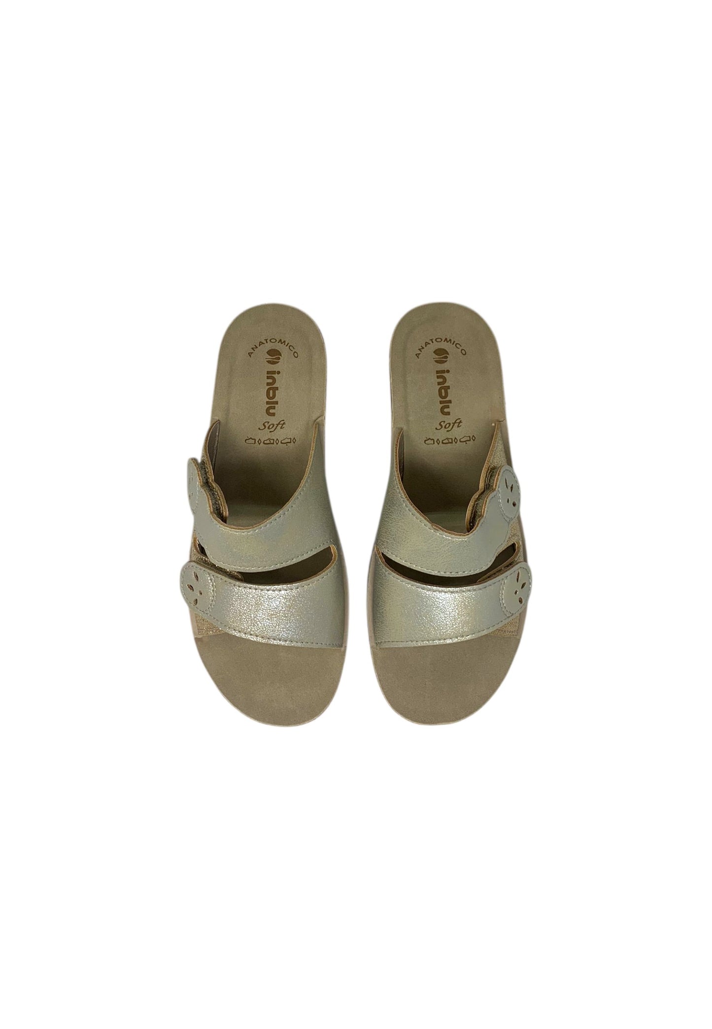 Ciabatta INBLU 26000093 PLATINO donna