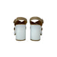 Sandali con tacco REPO 57274-E5 BIANCO BEIGE donna
