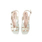 Sandali con tacco REPO 38634 AVORIO donna