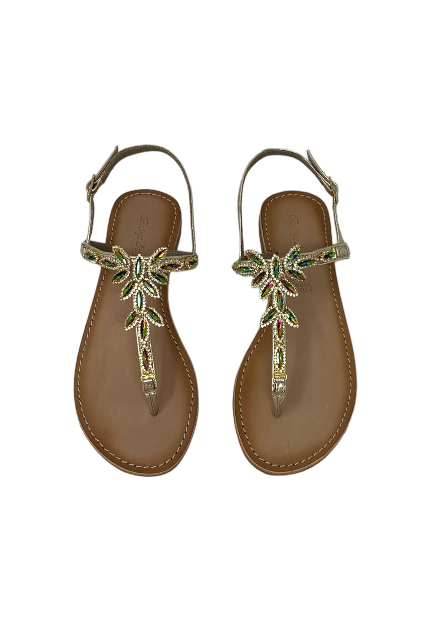 Sandali infradito BOTTEGA ARTIGIANA 9832 pelle gold donna