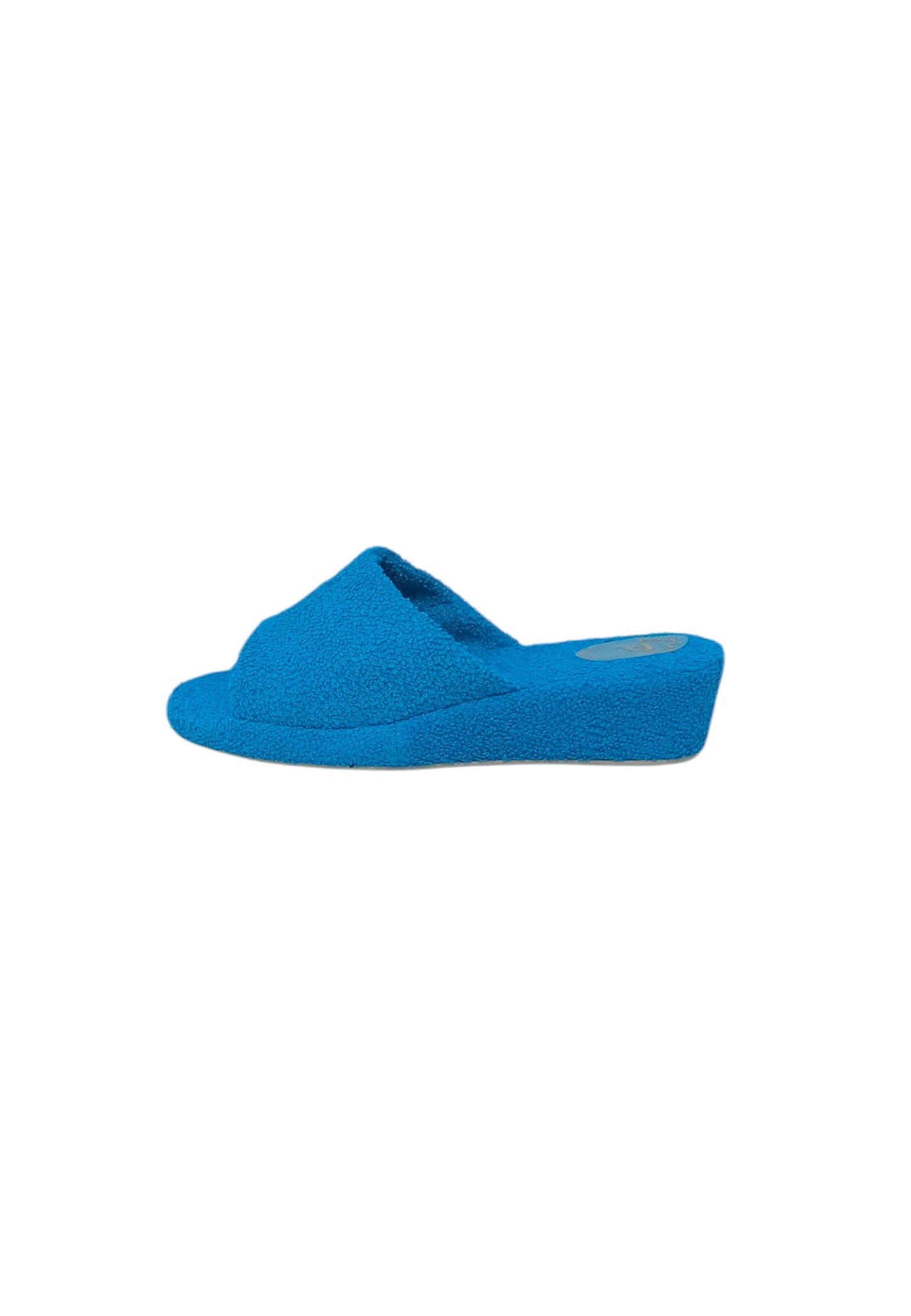 Pantofola in spugna CAPRI CELESTE donna