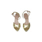Italia Leone Sandali con tacco F01 LIZ PLATINO Donna