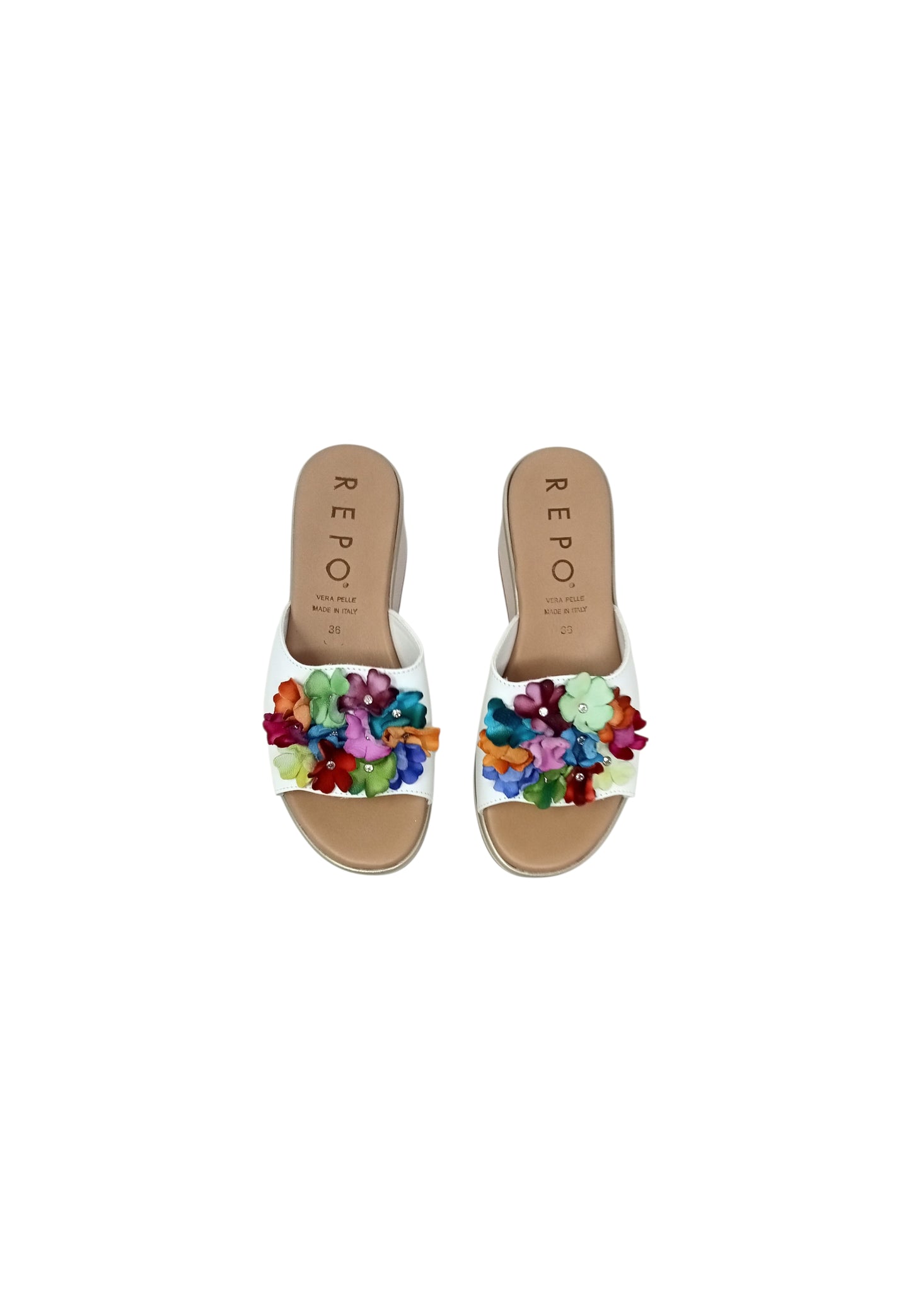 Sandali  REPO 81143-E6 BIANCO MULTI donna