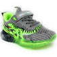 Sneakers da passeggio BULL BOYS BBAL2100 Grigio/verde Bambino