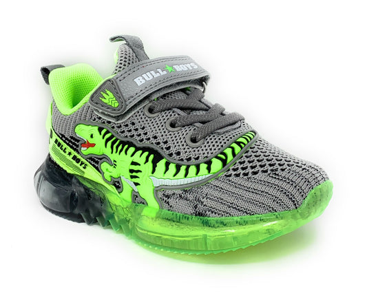 Sneakers da passeggio BULL BOYS BBAL2100 Grigio/verde Bambino