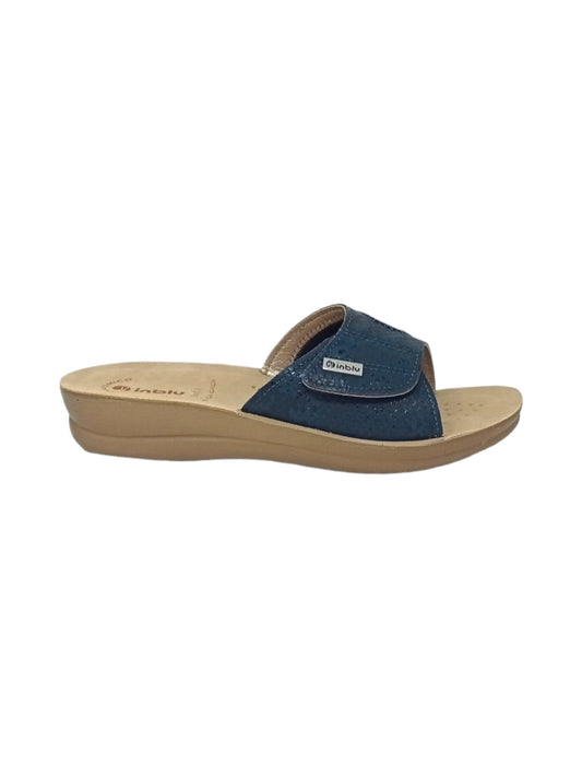 Ciabatta INBLU VR000058 BLU donna