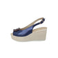 Sandali con zeppa SOFFICE SOGNO E59865C4 BLU donna