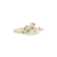 Ciabatta HEYDUDE MAUI BREEZE TOE LOOP 45259-1XV IVORY/GOLD Donna